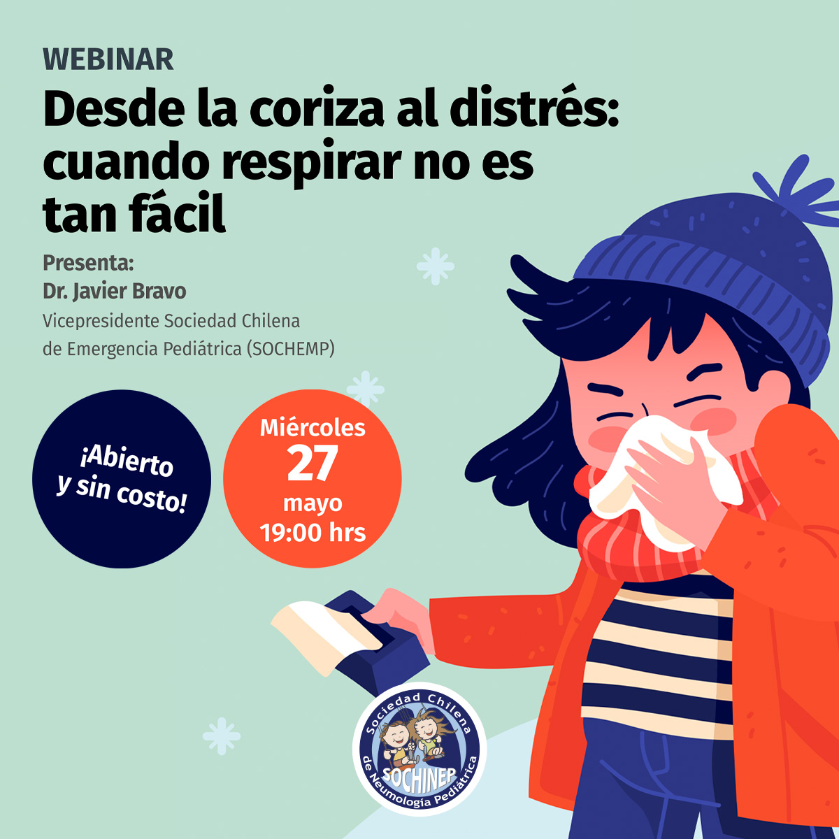 Webinar: "Desde la coriza al distrés: cuando respirar no es tan fácil"