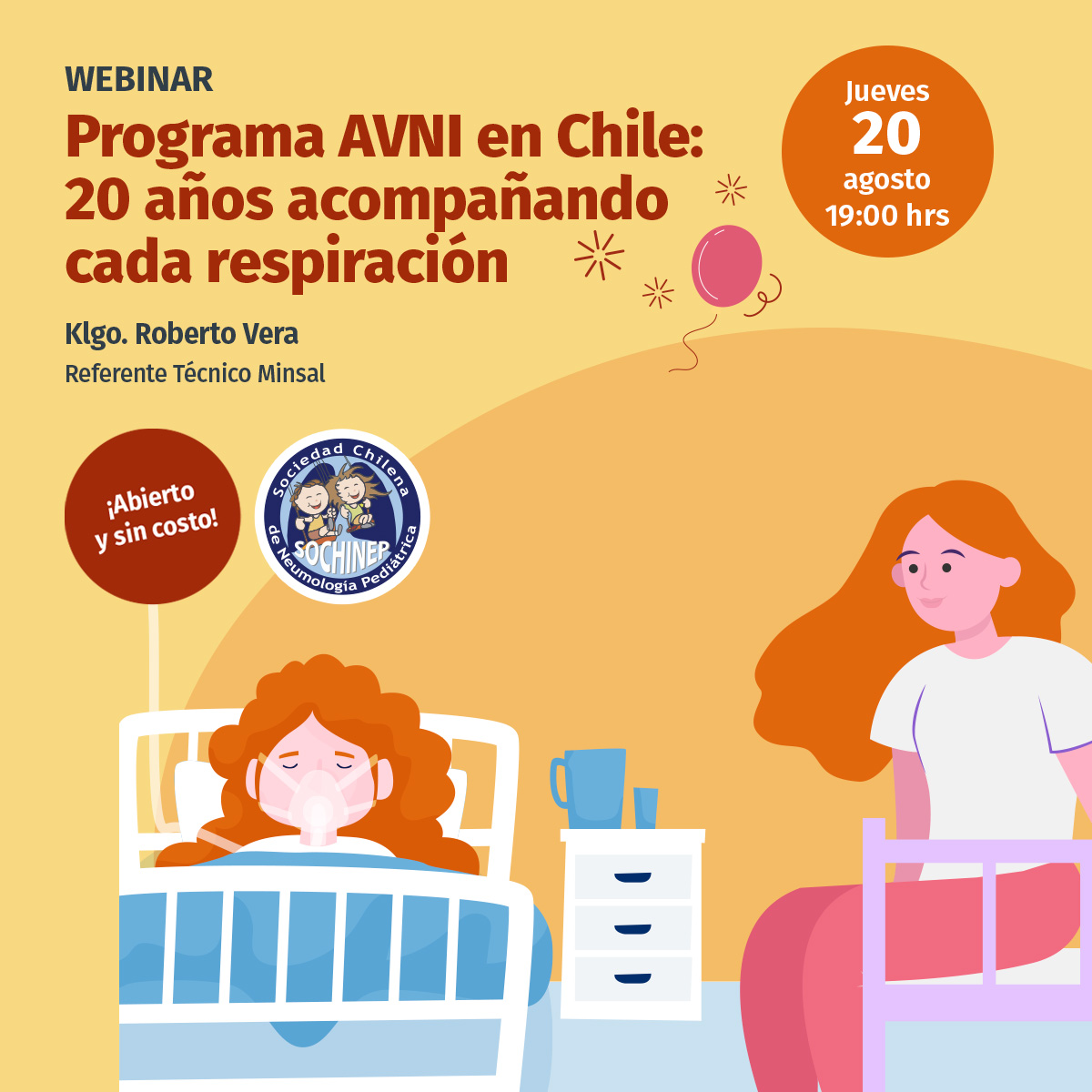 Webinar: Programa AVNI en Chile: 20 años acompañando cada respiración