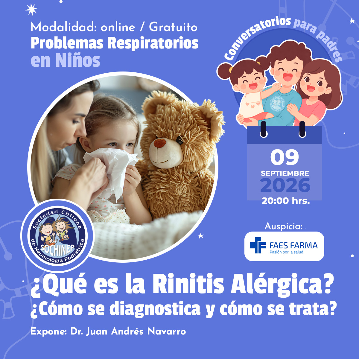 Webinar: ¿Qué es la Rinitis Alérgica? ¿Cómo se diagnostica y cómo se trata?
