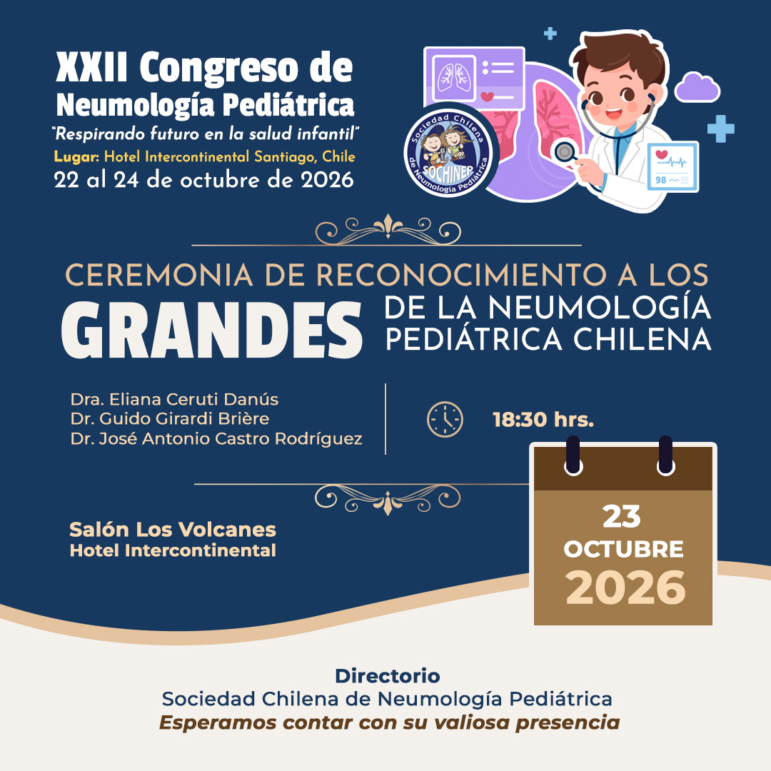 Ceremonia de Reconocimiento a Los Grandes de la Neumología Pediátrica Chilena