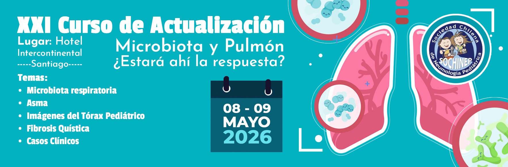 XXI Curso de Especialistas 2026 “Microbiota y Pulmón, ¿Estará ahí la respuesta?”