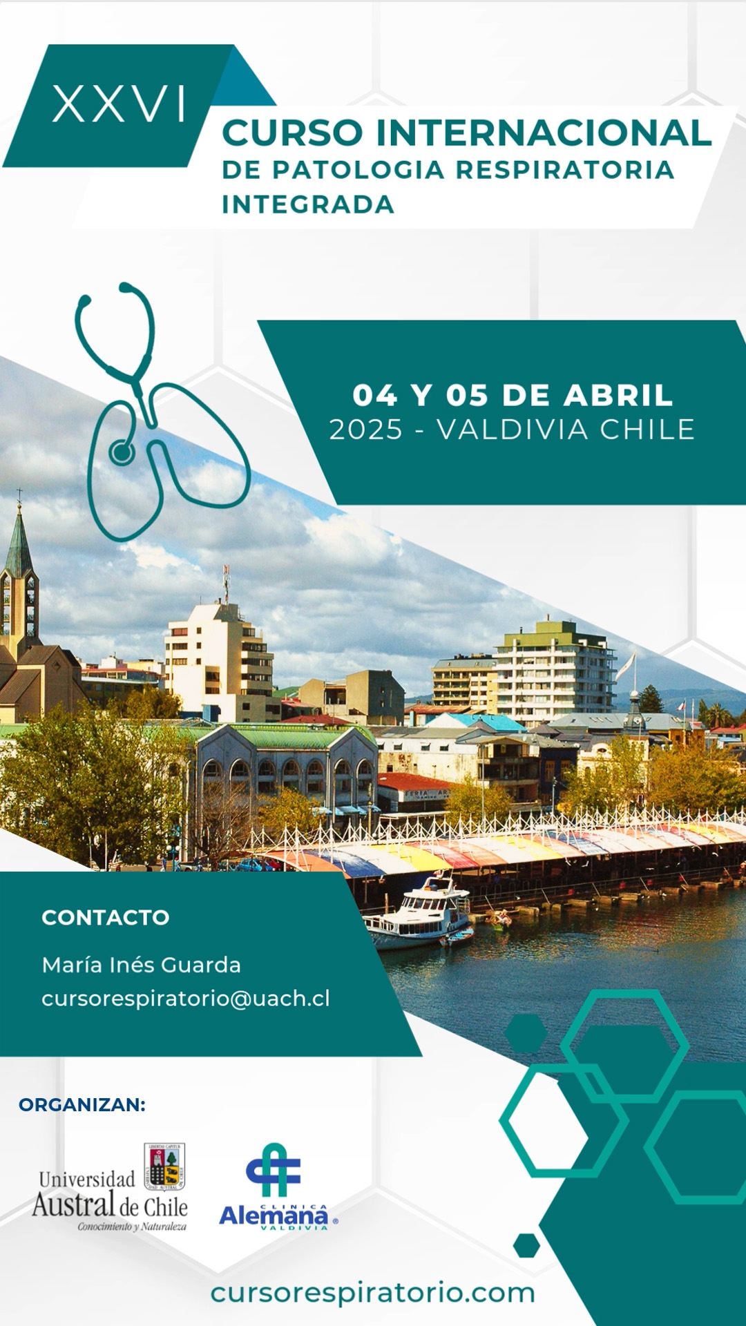 Afiche XXV Curso Internacional de Patología Respiratoria Integrada